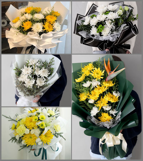 重庆秀山县海洋乡白事花束代送